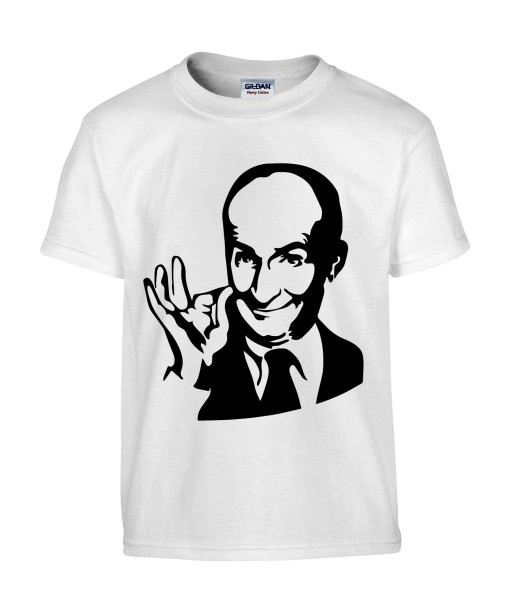 T-shirt Homme Louis de Funes [Acteur, Comique, Humoriste, Humour, Célébrité, Film] T-shirt manche Courtes, Col Rond