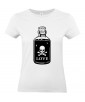 T-shirt Femme Tête de Mort Poison [Skull, Humour Noir, Amour, Love] T-shirt Manches Courtes, Col Rond