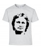 T-shirt Homme Claude Francois [Chanteur, Célébrité, Perfectionniste, Portrait, Visage] T-shirt manche Courtes, Col Rond
