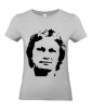 T-shirt Femme Claude François [Chanteur, Célébrité, Perfectionniste, Portrait, Visage] T-shirt manche Courtes, Col Rond