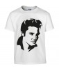 T-shirt Homme Elvis Profil [Chanteur, Célébrité, King, Presley, Musique] T-shirt manche Courtes, Col Rond