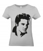 T-shirt Femme Elvis Profil [Chanteur, Célébrité, King, Presley, Musique] T-shirt manche Courtes, Col Rond