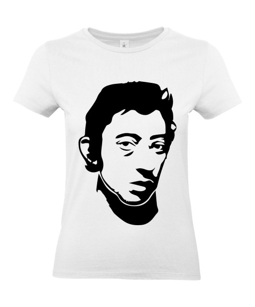 T-shirt Femme Gainsbourg [Chanteur, Gainsbarre, Célébrité, Musique] T-shirt manche Courtes, Col Rond