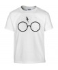 T-shirt Homme Harry Potter [Parodie, Lunette, Cicatrice, Voldemort, Hermione, Ron, Poudlard] T-shirt manche Courtes, Col Rond