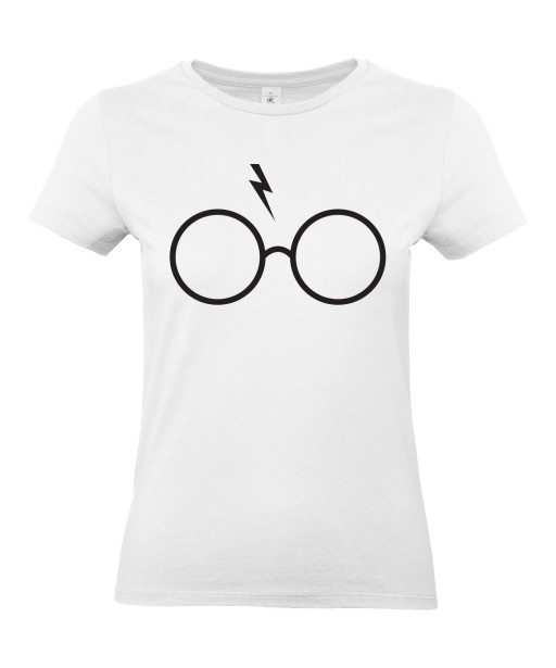 T-shirt Femme Harry Potter [Parodie, Lunette, Cicatrice, Voldemort, Hermione, Ron, Poudlard] T-shirt manche Courtes, Col Rond