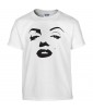 T-shirt Homme Bouche Marilyn Monroe [Grain de beauté, Musique, Sexy, Actrice, Poupoupidou, Célébrité] T-shirt manche Courtes, Col Rond