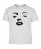T-shirt Homme Bouche Marilyn Monroe [Grain de beauté, Musique, Sexy, Actrice, Poupoupidou, Célébrité] T-shirt manche Courtes, Col Rond