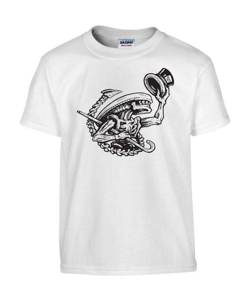 T-shirt Homme Alien Danseur [Parodie, Danse, Hello My Baby, SpaceBalls, Folle Histoire de l'espace, StarWars, Chewbacca] T-shirt manche Courtes, Col Rond