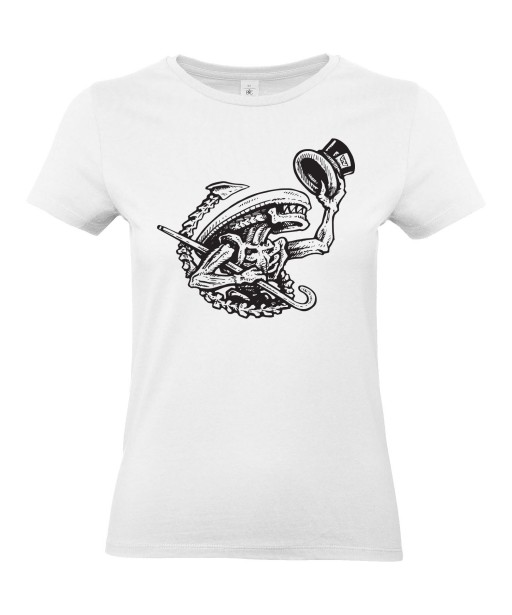 T-shirt Femme Alien Danseur [Parodie, Danse, Hello My Baby, SpaceBalls, Folle Histoire de l'espace, StarWars, Chewbacca] T-shirt manche Courtes, Col Rond