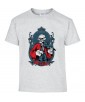 T-shirt Homme Tête de Mort Mozart [Skull, Classique, Célébrité, Musique, Violon] T-shirt Manches Courtes, Col Rond