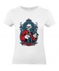 T-shirt Femme Tête de Mort Mozart [Skull, Classique, Célébrité, Musique, Violon] T-shirt Manches Courtes, Col Rond