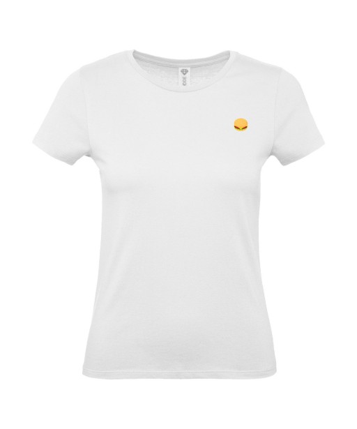 T-shirt Femme Burger [Food, Hamburger, Drôle, Rigolo] T-shirt manche courtes, Col Rond