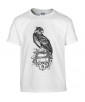 T-shirt Homme Tête de Mort Aigle [Skull, Gothique, Tatouage, Faucon] T-shirt Manches Courtes, Col Rond