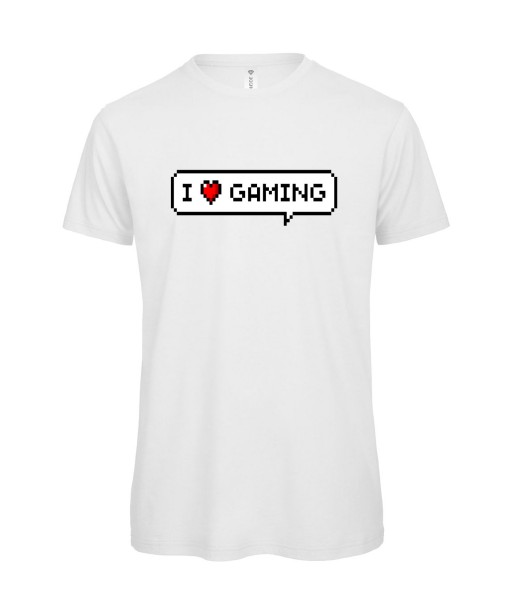T-shirt Homme Love Gaming, Geek, Pixel, Console