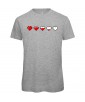 T-shirt Homme Gaming Life, Geek, Pixel, Console, Heart