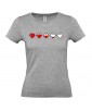 T-shirt Femme Gaming Life, Geek, Pixel, Console, Heart