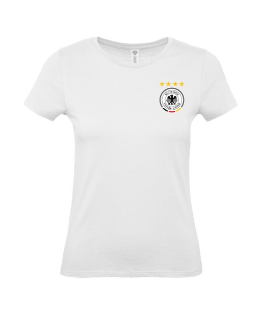 T-shirt Femme Foot Allemagne [Foot, sport, Equipe de foot, Allemagne, Mannschaft] T-shirt manche courtes, Col Rond