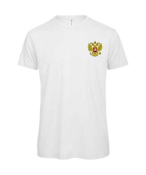 T-shirt Homme Foot Russie [Foot, sport, Equipe de foot, Russie, Sbornaïa] T-shirt manches courtes, Col Rond