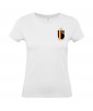 T-shirt Femme Foot Russie [Foot, sport, Equipe de foot, Russie, Sbornaïa] T-shirt manche courtes, Col Rond