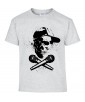 T-shirt Homme Tête de Mort Rap [Street Art, Urban, Hip-Hop, Musique] T-shirt Manches Courtes, Col Rond
