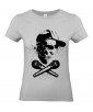T-shirt Femme Tête de Mort Rap [Street Art, Urban, Hip-Hop, Musique] T-shirt Manches Courtes, Col Rond