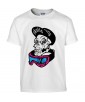 T-shirt Homme Tête de Mort Street Art [Skull, Urban, Hip-Hop, Swag] T-shirt Manches Courtes, Col Rond