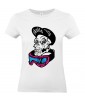 T-shirt Femme Tête de Mort Street Art [Skull, Urban, Hip-Hop, Swag] T-shirt Manches Courtes, Col Rond