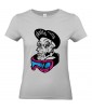 T-shirt Femme Tête de Mort Street Art [Skull, Urban, Hip-Hop, Swag] T-shirt Manches Courtes, Col Rond