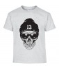 T-shirt Homme Tête de Mort Urban [Skull, Skater, Hip-Hop, Street Art, Swag] T-shirt Manches Courtes, Col Rond