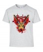 T-shirt Homme, Tête de Mort Gore [Skull, Katana, Trash, Horreur] T-shirt Manches Courtes, Col Rond