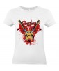 T-shirt Femme Tête de Mort Gore [Skull, Katana, Trash, Horreur] T-shirt Manches Courtes, Col Rond