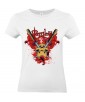 T-shirt Femme Tête de Mort Gore [Skull, Katana, Trash, Horreur] T-shirt Manches Courtes, Col Rond