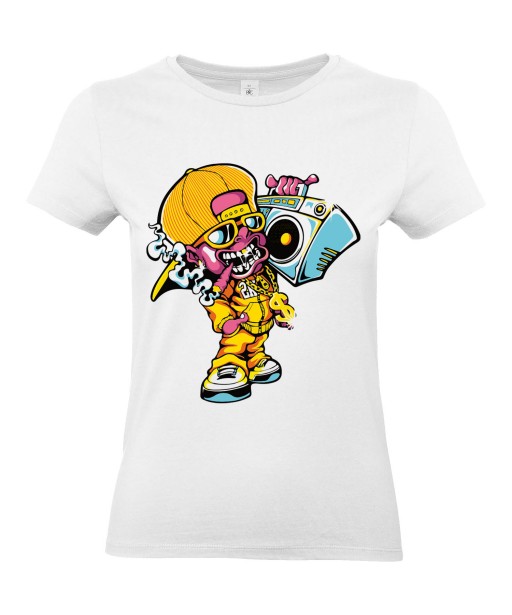 T-shirt Femme Hip-Hop Swag [Urban, Street Art, Rap, Bling-Bling] T-shirt Manches Courtes, Col Rond