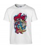 T-shirt Homme Tête de Mort Mexicain [Skull, Cowboy, Sombrero, Revolver, Trash] T-shirt Manches Courtes, Col Rond