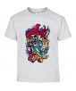 T-shirt Homme Tête de Mort Mexicain [Skull, Cowboy, Sombrero, Revolver, Trash] T-shirt Manches Courtes, Col Rond