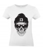 T-shirt Femme Tête de Mort Urban [Skull, Skater, Hip-Hop, Street Art, Swag] T-shirt Manches Courtes, Col Rond