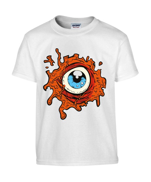 T-shirt Homme Oeil Trash [Horreur, Gore, Fun] T-shirt Manches Courtes, Col Rond