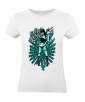 T-shirt Femme Tête de Mort Sexy [Skull, Coquin, Dominatrice, Fouet] T-shirt Manches Courtes, Col Rond
