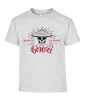 T-shirt Homme Tête de Mort Karaté [Skull, Sport, Zen, Japonais, Sensei, Arts Martiaux] T-shirt Manches Courtes, Col Rond
