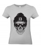 T-shirt Femme Tête de Mort Urban [Skull, Skater, Hip-Hop, Street Art, Swag] T-shirt Manches Courtes, Col Rond