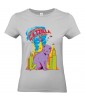 T-shirt Femme Catzilla [Animaux, Films, Godzilla, Parodie, Chat, Cinéma] T-shirt Manches Courtes, Col Rond