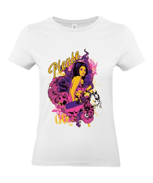 T-shirt Femme Tête de Mort Sexy [Skull, Tattoo, Tatouage, Gothique] T-shirt Manches Courtes, Col Rond