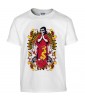 T-shirt Homme Tête de Mort Madone [Poker, Cartes, Gothique, Billard, Cœur] T-shirt Manches Courtes, Col Rond