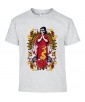 T-shirt Homme Tête de Mort Madone [Poker, Cartes, Gothique, Billard, Cœur] T-shirt Manches Courtes, Col Rond