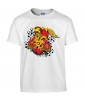 T-shirt Homme Tête de Mort Tattoo [Skull, Tatouage] T-shirt Manches Courtes, Col Rond
