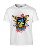 T-shirt Homme Tête de Mort Zombie Star [Skull, Horreur, Gore, Gothique] T-shirt Manches Courtes, Col Rond
