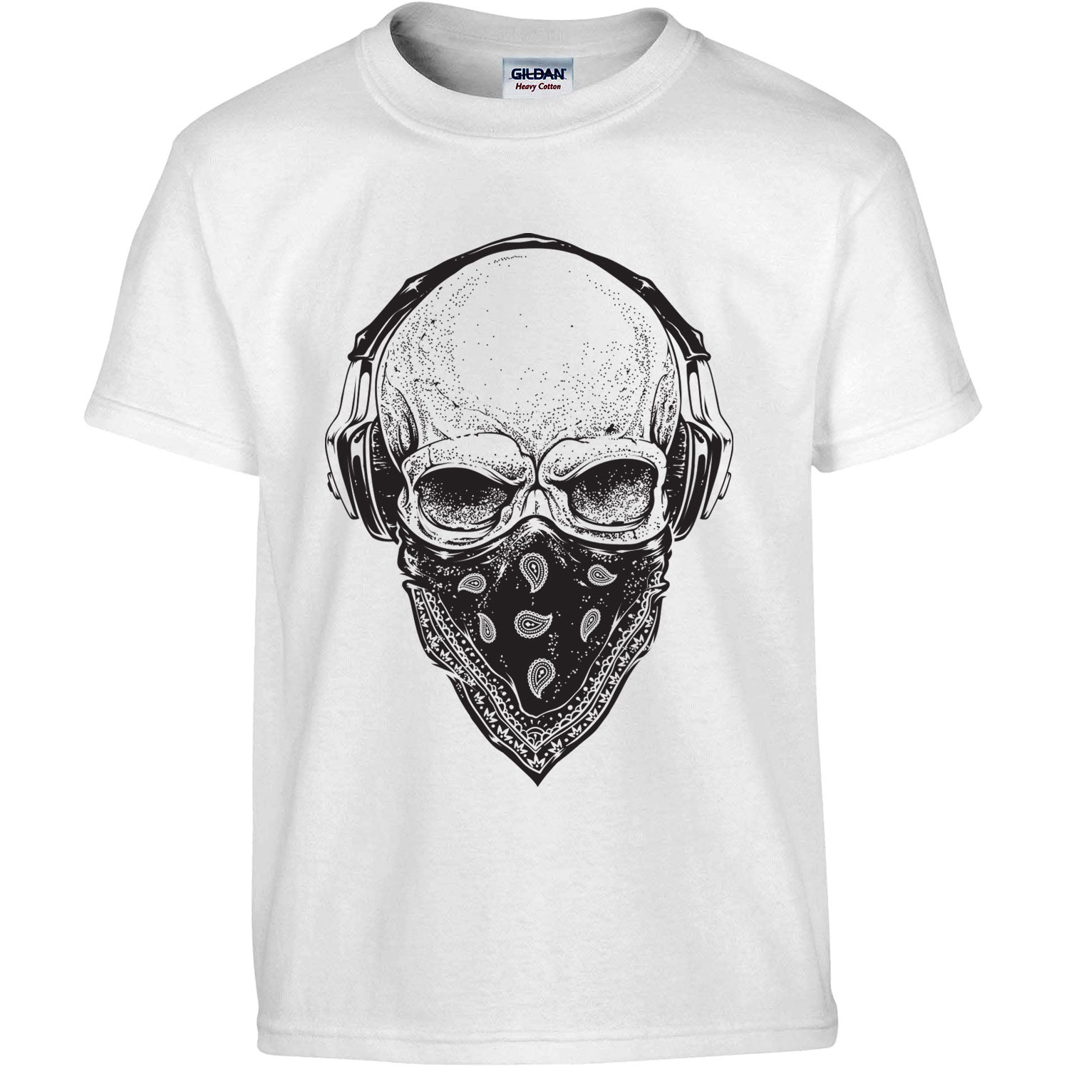 Tee shirt tête de mort homme