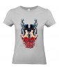 T-shirt Femme Sexy Die With Honnor [Citation, Gothique, Roses, Dague, Revolver] T-shirt Manches Courtes, Col Rond