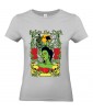 T-shirt Femme Tête de Mort Zombie [Before The Dark, Horreur, Trash, Roses, Gothique] T-shirt Manches Courtes, Col Rond