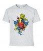 T-shirt Homme Coeur Trash [Ange, Démon] T-shirt Manches Courtes, Col Rond